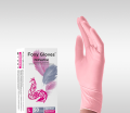 Перчатки нитриловые Foxy Gloves розовые