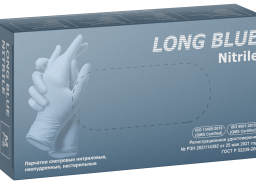 нитриловые перчатки ZP Long Blue Nitrile