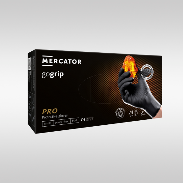 Перчатки нитриловые Mercator Gogrip усиленные